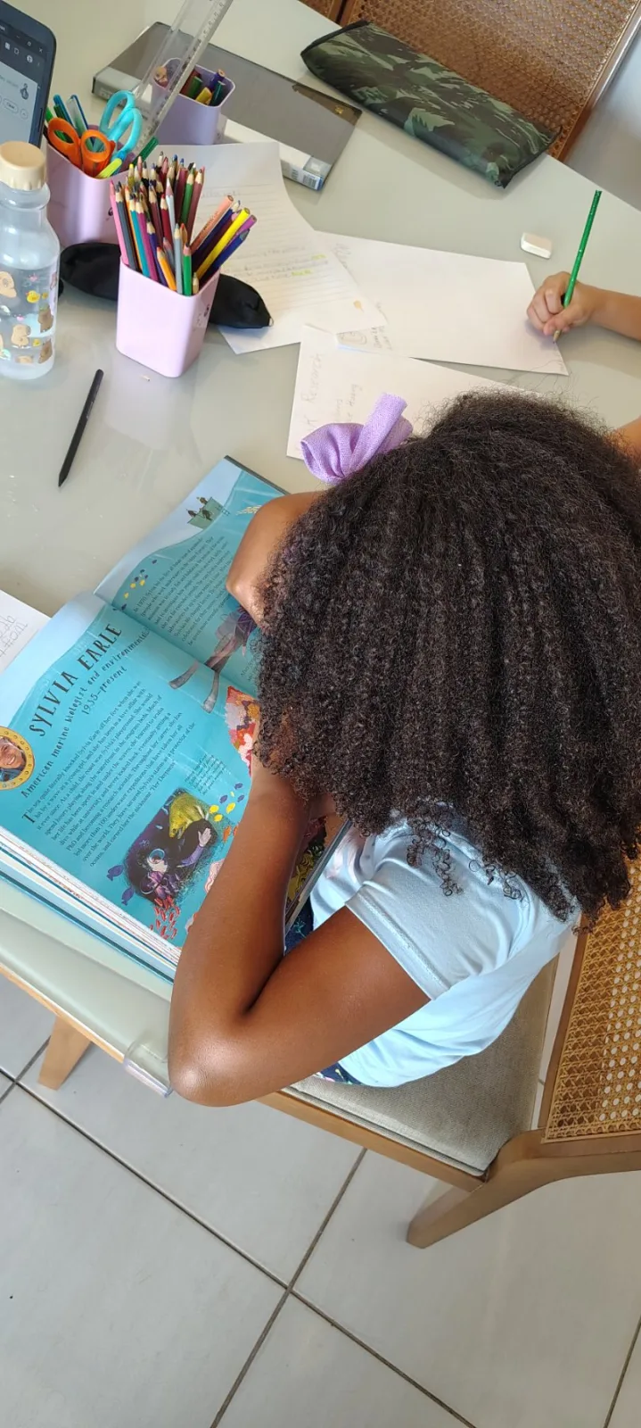 Learning and student work at Yellow Tree School